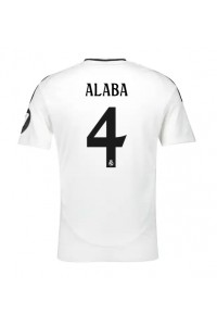 Real Madrid David Alaba #4 Voetbaltruitje Thuis tenue 2024-25 Korte Mouw